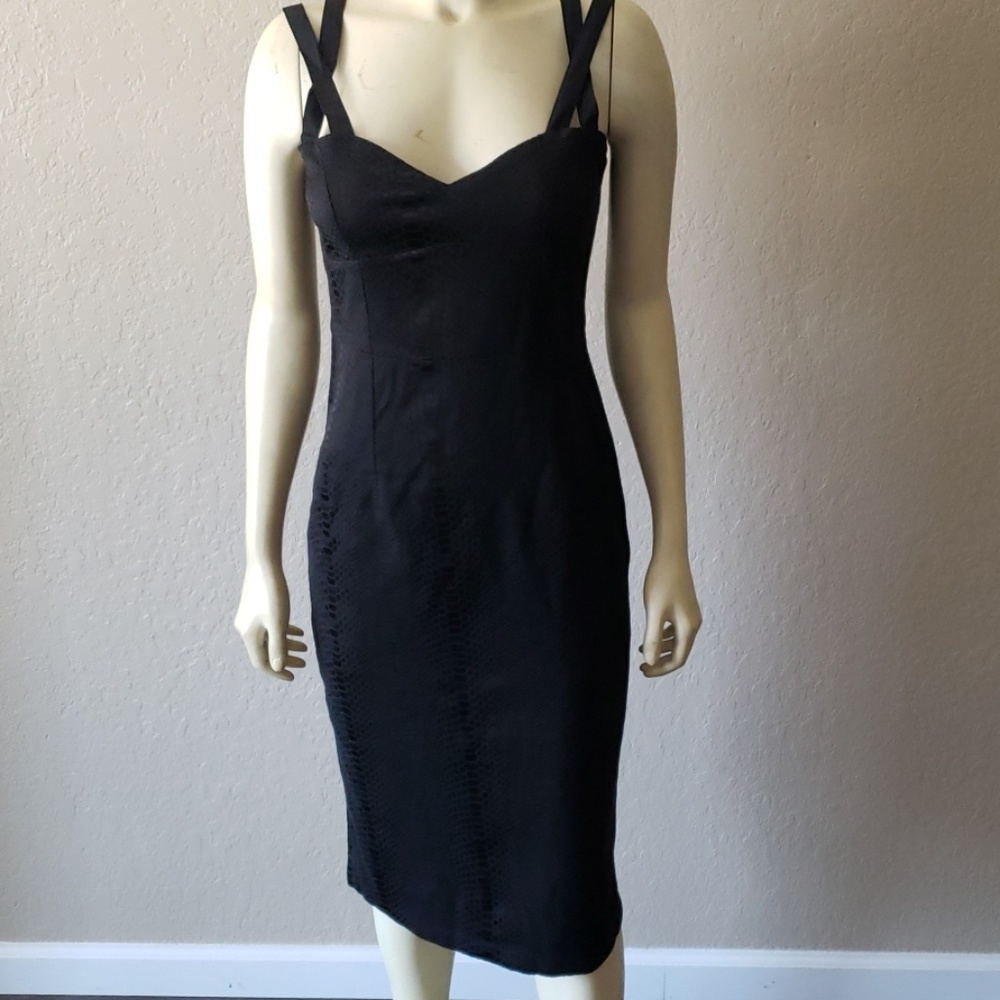 Dolce & Gabbana black snake skin dress 38 4 - Picture 1 of 6